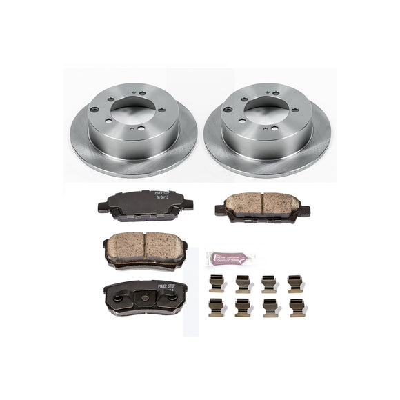 PowerStop OE Stock Replacement Low-Dust Ceramic Brake Pad and Rotor Kit