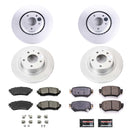 PowerStop Genuine Geomet Coated Rotor and Low-Dust Ceramic Brake Pad Kit