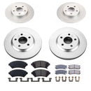 PowerStop Genuine Geomet Coated Rotor and Low-Dust Ceramic Brake Pad Kit