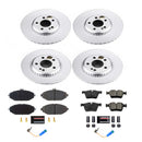 PowerStop Genuine Geomet Coated Rotor and Carbon-Fiber Ceramic Brake Pad Kit