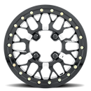 15X10 Vision Storm Gloss Black Milled Spokes 5x114.3 ET25 Wheel Rim