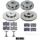 PowerStop OE Stock Replacement Low-Dust Ceramic Brake Pad and Rotor Kit
