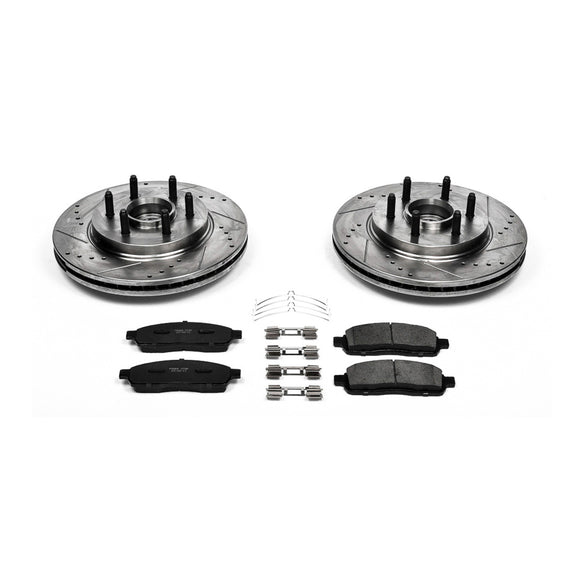 PowerStop Z23 Daily Driver Carbon-Fiber Ceramic Brake Pad and Drilled & Slotted