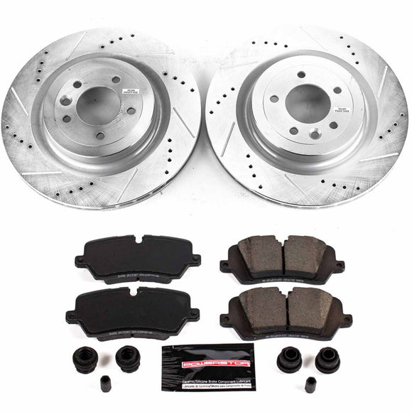 PowerStop Z23 Daily Driver Carbon-Fiber Ceramic Brake Pad and Drilled & Slotted
