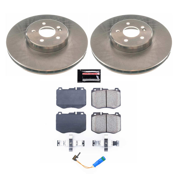 PowerStop OE Stock Replacement Low-Dust Ceramic Brake Pad and Rotor Kit