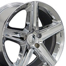 20" Replica Wheel JP06 Fits Jeep Grand Cherokee Rim 20x9 Chrome Wheel