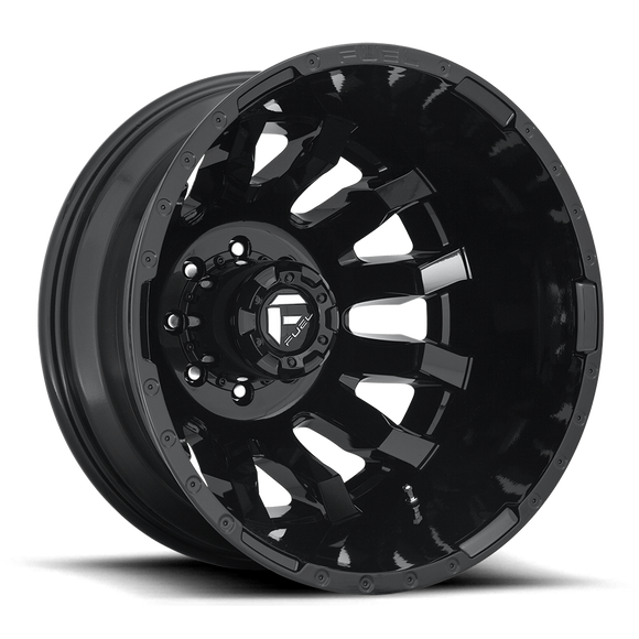 20X8.25 Fuel 1PC D675 Blitz Gloss Black 8X200 ET-202 Wheel Rim