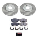 PowerStop Semi-Coated Rotor and Low-Dust Ceramic Brake Pad Kit