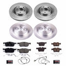 PowerStop OE Stock Replacement Low-Dust Ceramic Brake Pad and Rotor Kit