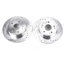 PowerStop Evolution Drilled Slotted Rotors Pair Rear For Honda Accord