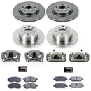PowerStop OE Stock Replacement Low-Dust Ceramic Brake Pad, Rotor and Caliper Kit