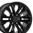 18" Replica CV69 fits Chevrolet Silverado 18 in. x 8.5 in. Gloss Black