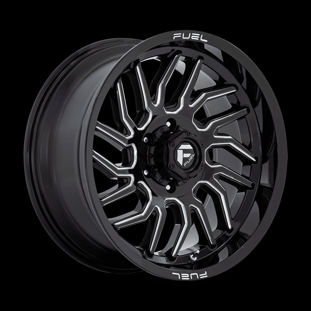 20X9 Fuel 1PC D807 Hurricane Black 6X139.7 6X5.5 ET1 Wheel Rim