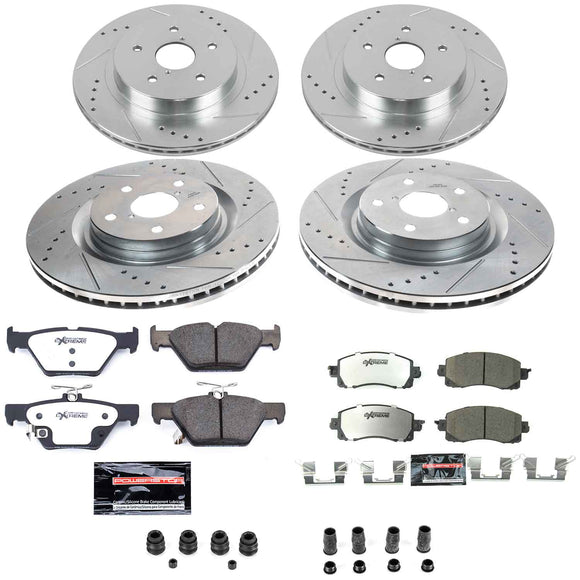 Z26 Street Performance Ceramic Brake Pad and Drilled & Slotted Rotor Kit