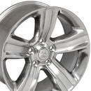 20" Replica Wheel DG65 Fits Dodge RAM Rim 20x9 Polished Wheel