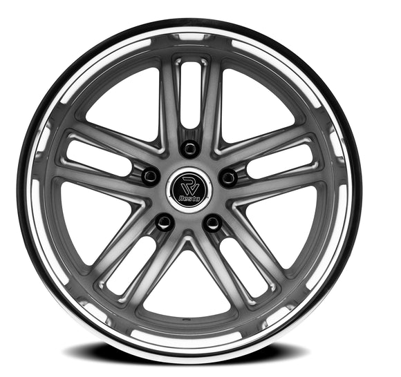 20x8 Resto Maverick Gun Metal Diamond Cut Lip 5x114.3 ET1 CB72.69 Wheel