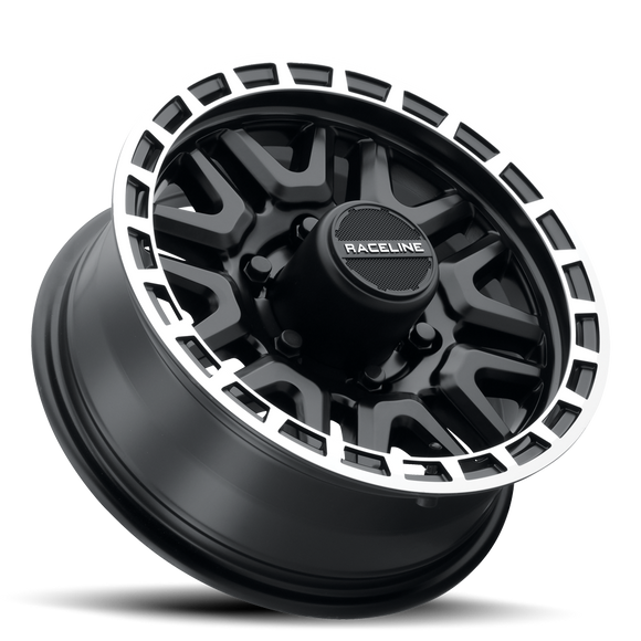 15x6 Raceline 953BM Black / Machined 6x139.7 6x5.5 ET0 Wheel Rim