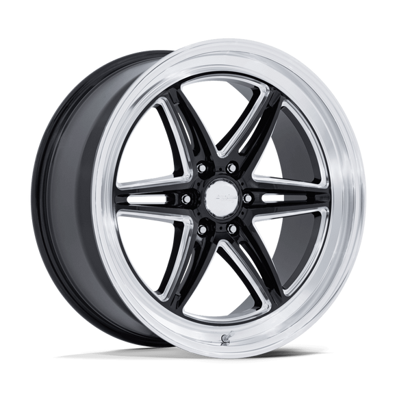 20x9.5 American Racing AR953 Groove 6 Drag Gloss Black 6x135 ET25 Wheel