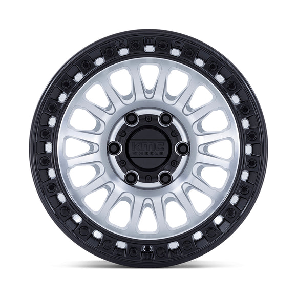 17X8.5 KMC KM552 IMS Machined W/ Black Lip 6x135 ET-10 Wheel Rim