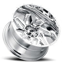 20x10 Vision 361 Spyder Chrome Wheel 8x180 ET-25 CB124.2