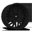 20x12 Vision 404 Brawl Satin Black Wheel 5x139.7 ET-51 CB108