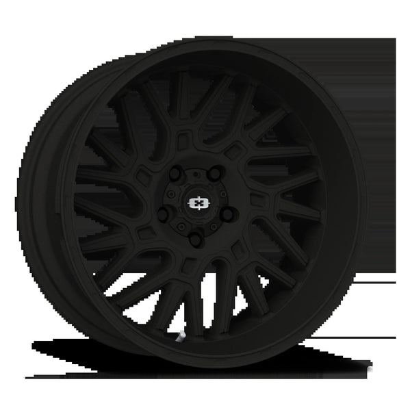 20x12 Vision 404 Brawl Satin Black Wheel 5x139.7 ET-51 CB108