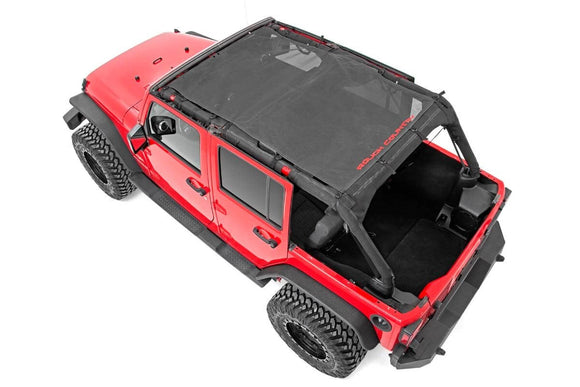 Rough Country Mesh Bikini Top Plus Black For Jeep Wrangler JK 2WD 4WD 07-18