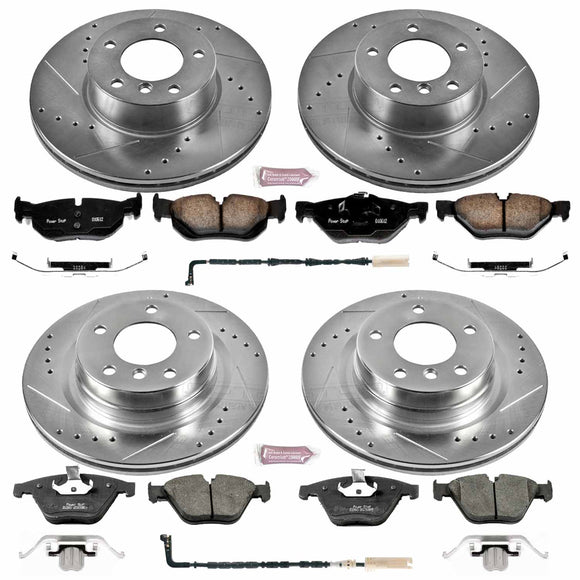 PowerStop Z23 Daily Driver Carbon-Fiber Ceramic Brake Pad and Drilled & Slotted