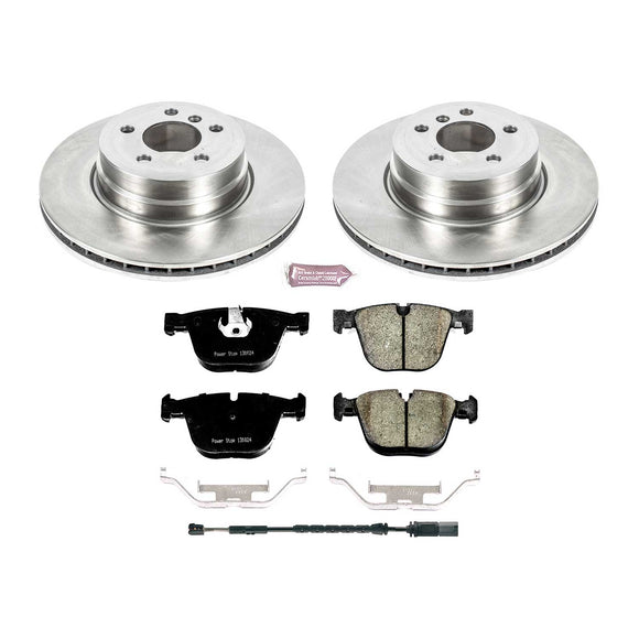 PowerStop OE Stock Replacement Low-Dust Ceramic Brake Pad and Rotor Kit