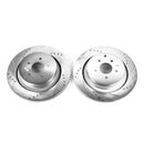PowerStop Evolution Drilled Slotted Rotors Pair Rear For INFINITI FX50