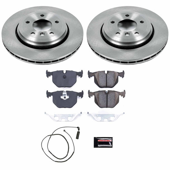 PowerStop OE Stock Replacement Low-Dust Ceramic Brake Pad and Rotor Kit