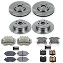 PowerStop OE Stock Replacement Low-Dust Ceramic Brake Pad, Rotor and Caliper Kit