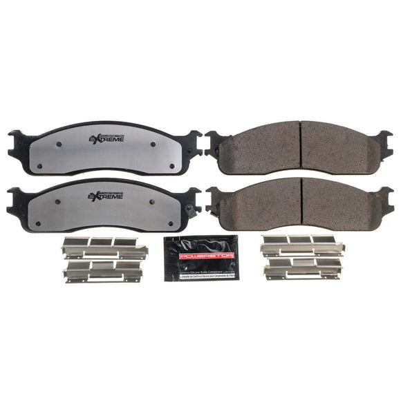 PowerStop Z36 Truck And Tow Carbon-Fiber Ceramic Brake Pads With Hardware