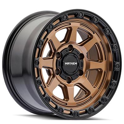 17x8.5 Mayhem 8306 Ridgeline Satin Bronze 6x135 ET-6 Wheel Rim