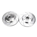 PowerStop Evolution Drilled Slotted Rotors Pair Front For Buick Lucerne