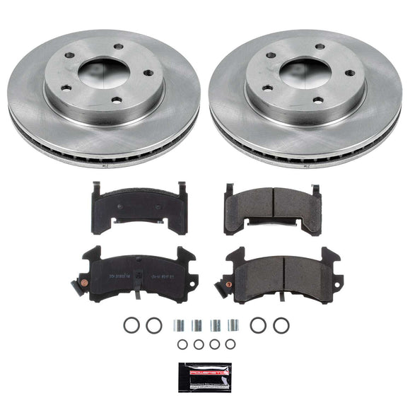PowerStop OE Stock Replacement Low-Dust Ceramic Brake Pad and Rotor Kit