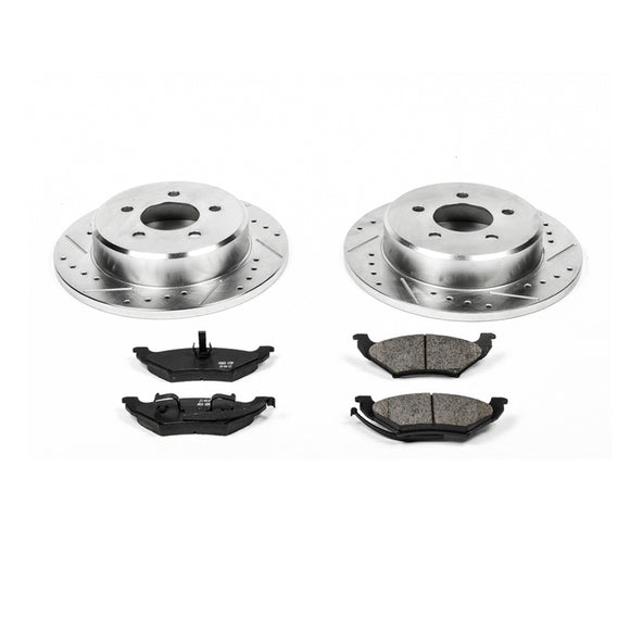 PowerStop Z23 Daily Driver Carbon-Fiber Ceramic Brake Pad and Drilled & Slotted