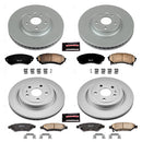 PowerStop Genuine Geomet Coated Rotor and Low-Dust Ceramic Brake Pad Kit