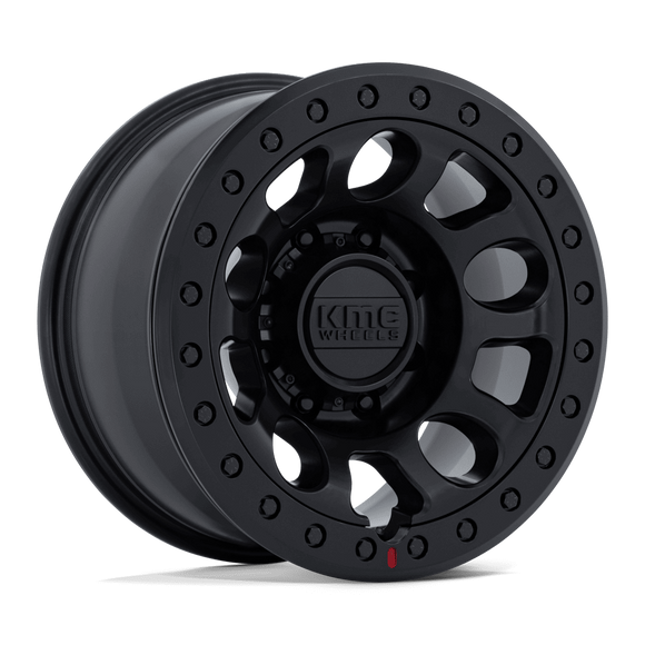 17x9 KMC KM241 E25 Beadlock Blackout 8x165.1 ET-38 CB125.1 Wheel Rim