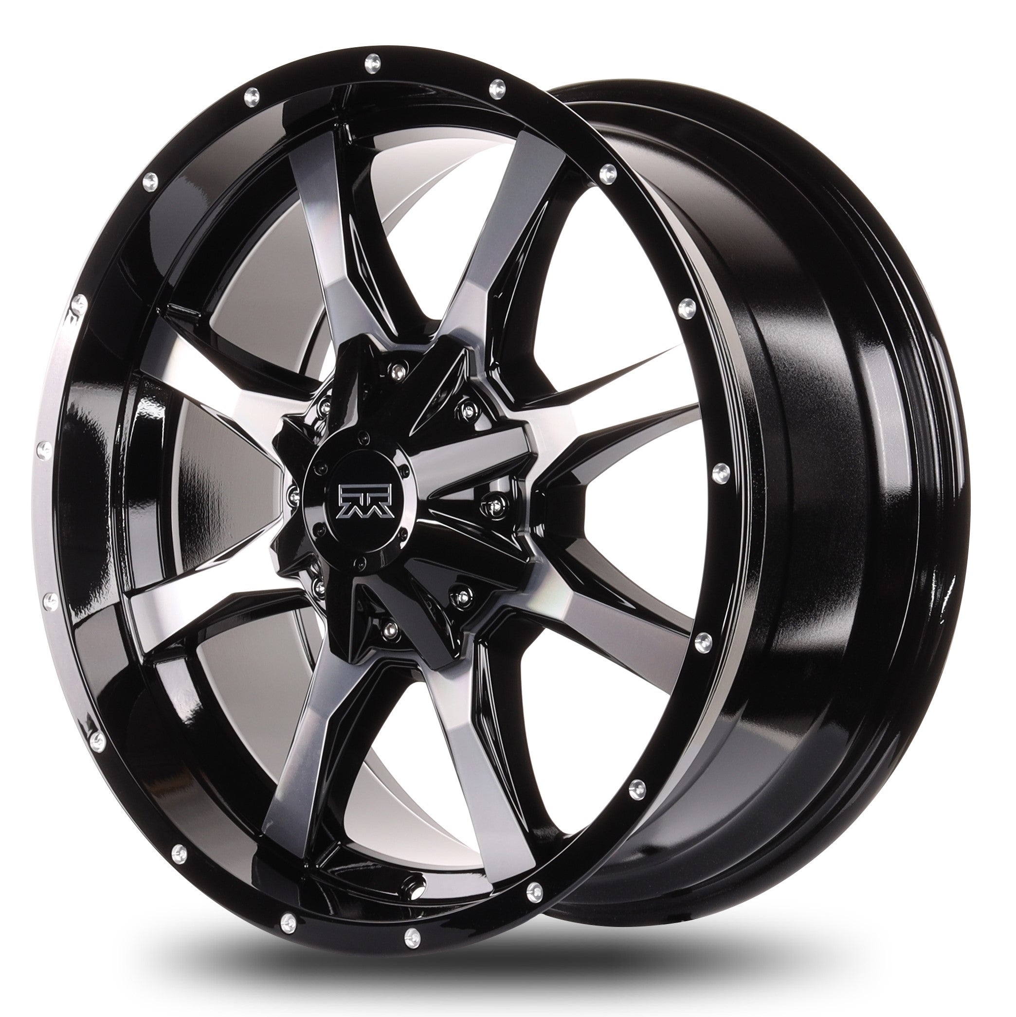 20x9 Mudder Trucker MT513 Breakover Black Milled 8x170 ET18 Wheel Rim