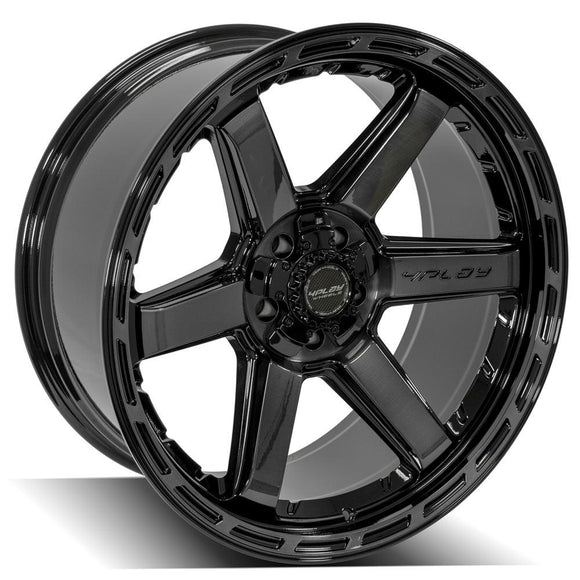 4Play Gen3 4P63 22x10 Black Brushed Face Tinted Wheel 5x127 ET-18 CB87.1