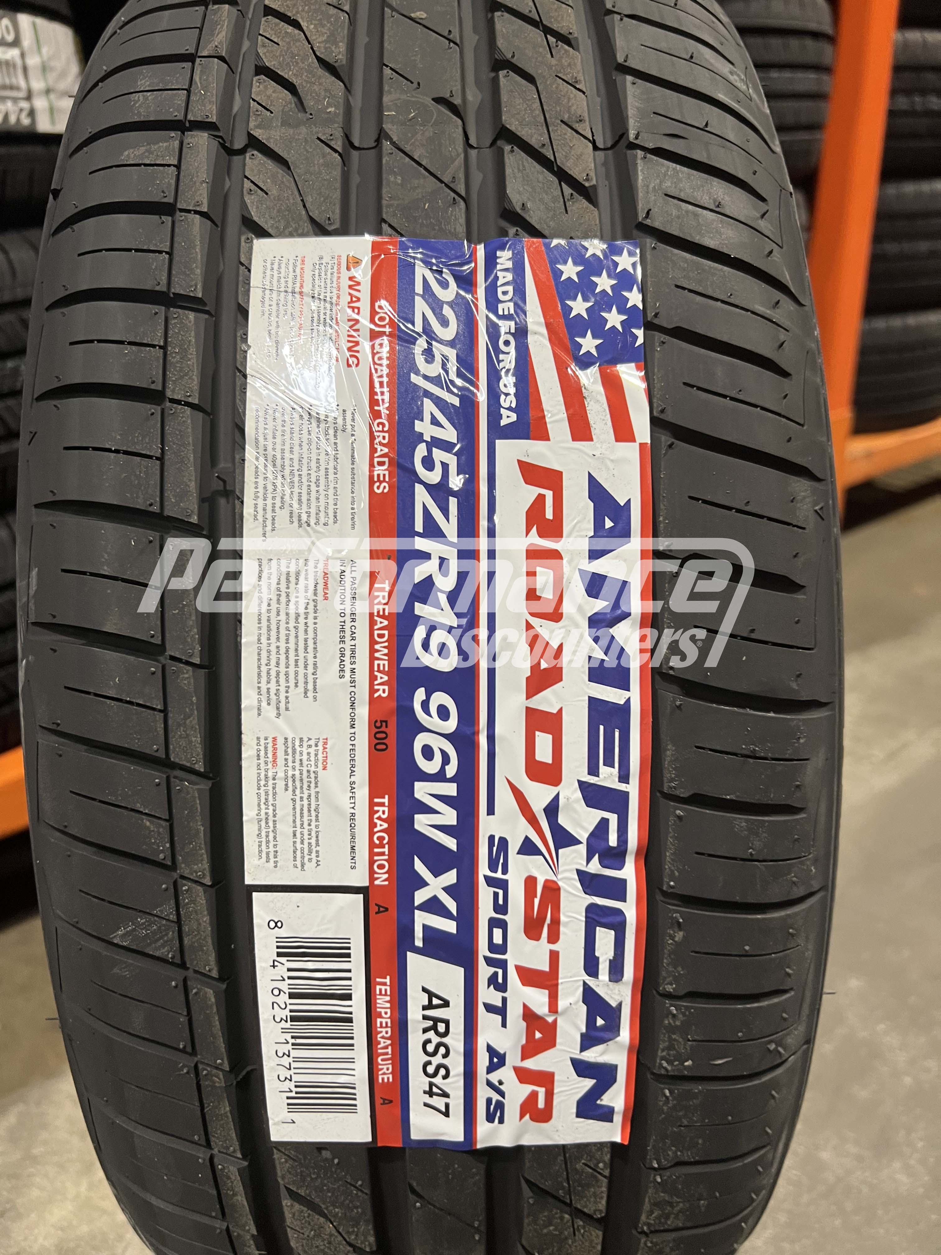 American Roadstar Sport A/S Tire(s) 225/45R19 96W SL BSW 225 45 19 2254519