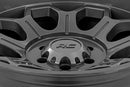 20x10 Rough Country 77 Series Gunmetal Gray 6x5.5 6x139.7 ET-25 Wheel Rim