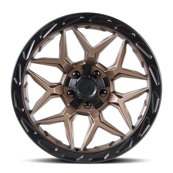 20x9 Lock Off-Road Matrix Bronze Black 5x127 5x139.7 5x5 5x5.5 ET0 Wheel