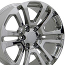 20" Replica Wheel CV99 Fits GMC Sierra Rim 20x9 Chrome Wheel