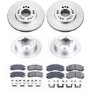 PowerStop Genuine Geomet Coated Rotor and Low-Dust Ceramic Brake Pad Kit