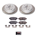 PowerStop Semi-Coated Rotor and Low-Dust Ceramic Brake Pad Kit