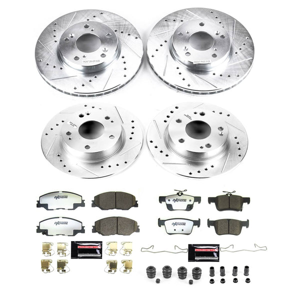 PowerStop Z26 Street Performance Ceramic Brake Pad and Drilled & Slotted Rotor K