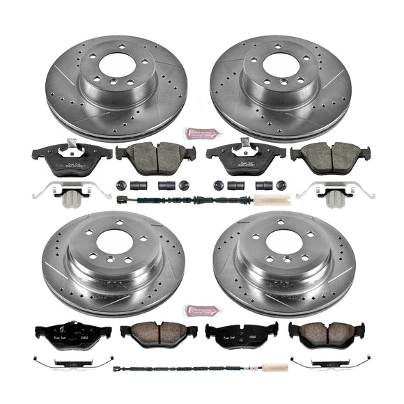 PowerStop Z23 Daily Driver Carbon-Fiber Ceramic Brake Pad and Drilled & Slotted