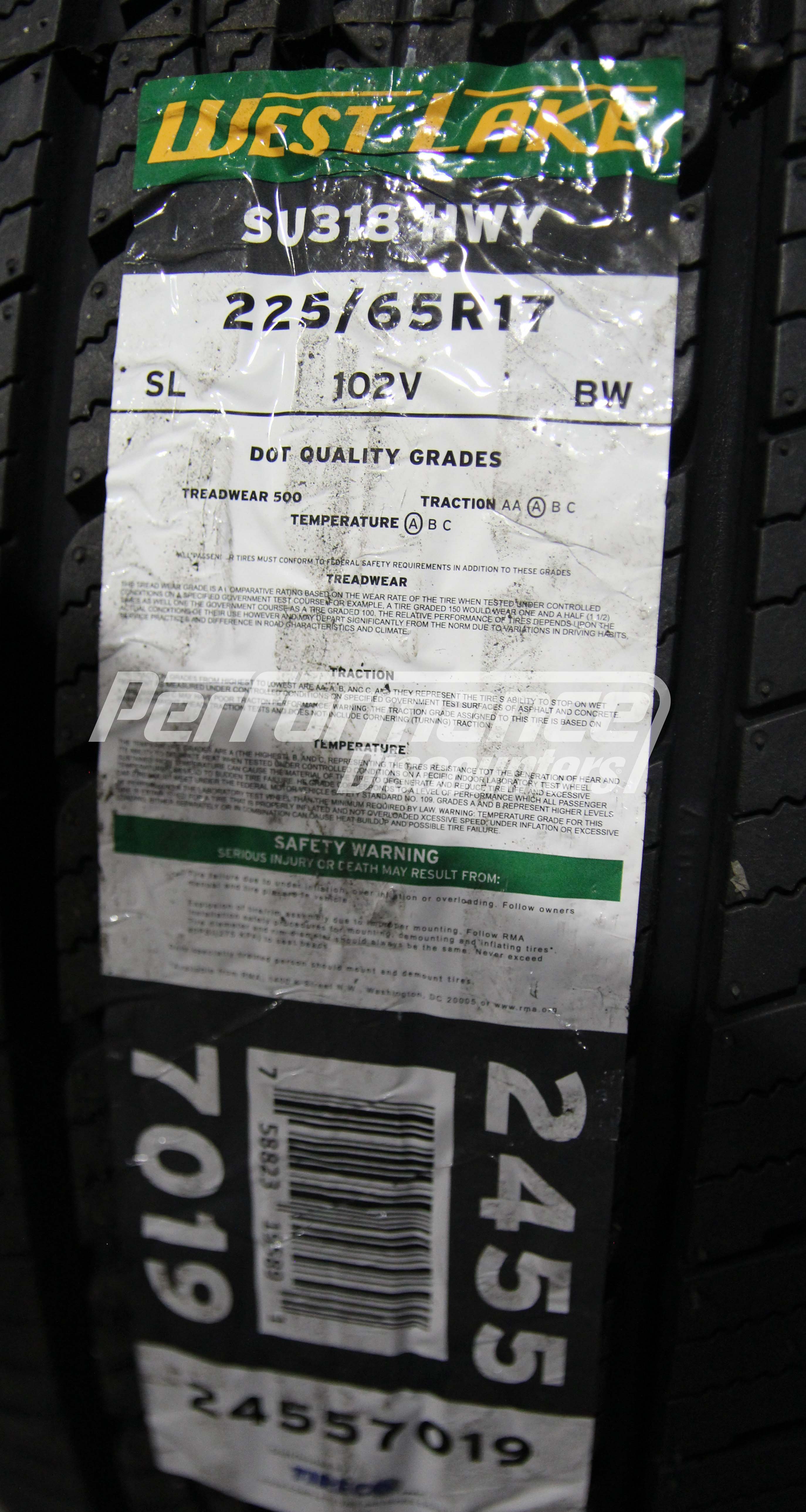 Westlake SU318 Tire(s) 225/65R17 102V BSW SL 225/65-17 65R 17 2256517